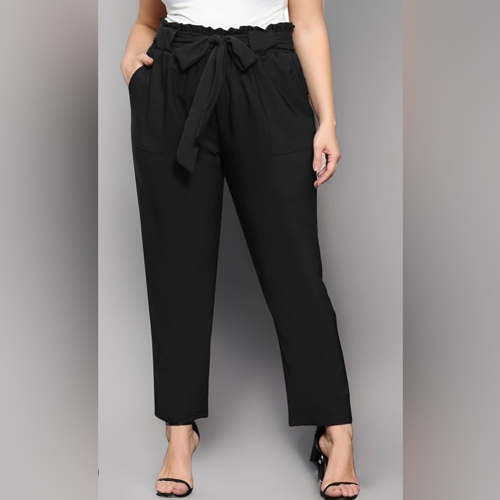 Lane Bryant Satin Paperbag Waist Pants NWOT, 18